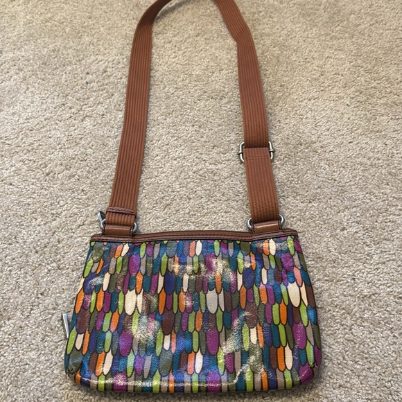 Fossil Key-Per Multi Color Cross Body Bag - Picture 8 of 10
